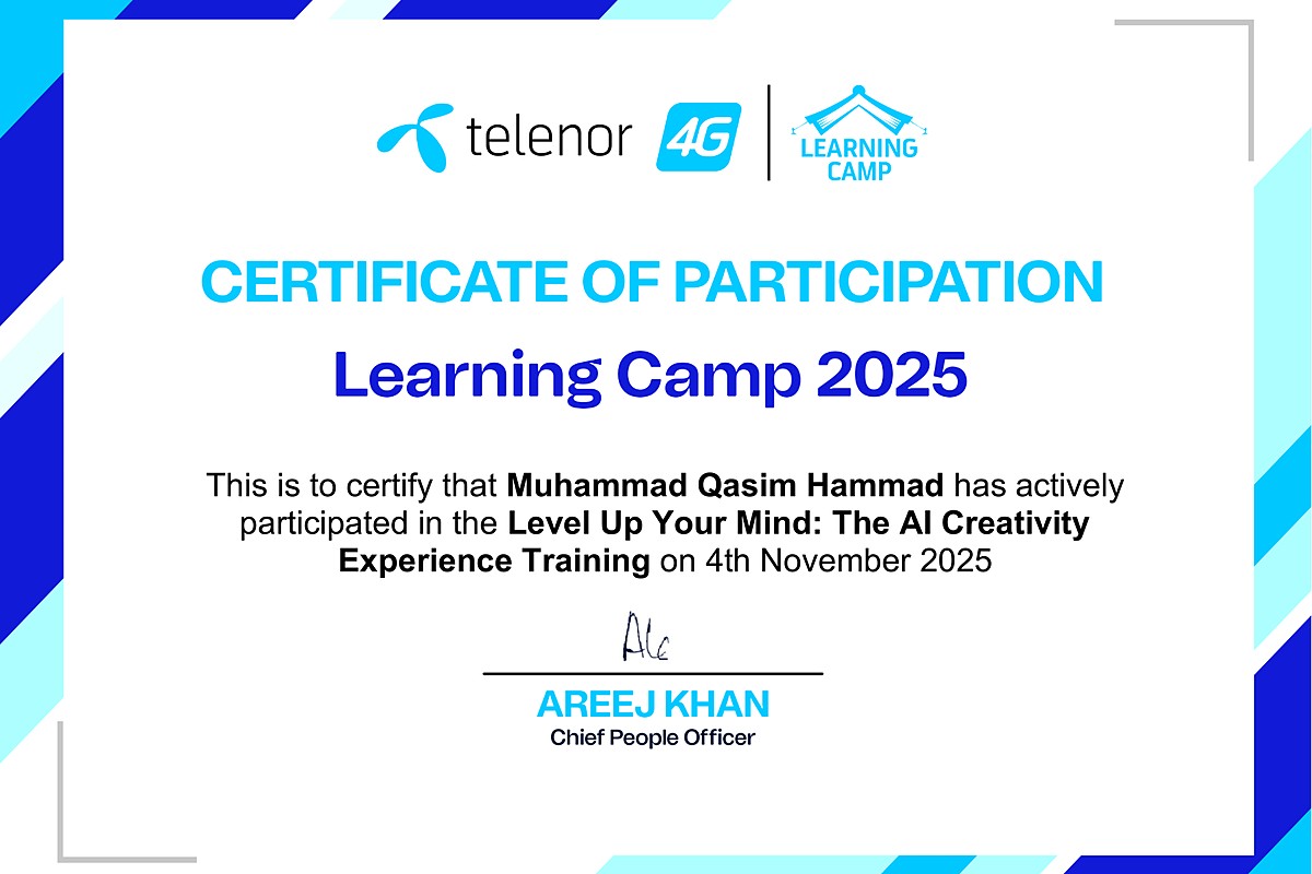 AI Creativity Experience Training, Telenor Learning Camp